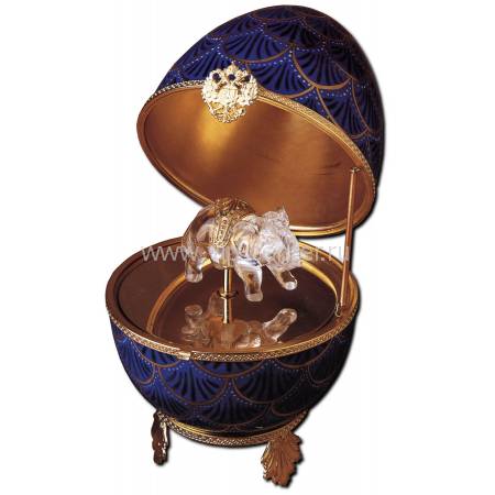 Яйцо музыкальное "Хрустальный слон" FABERGE 2537-370