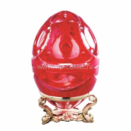 Икорница индивидуальная на подставке красная FABERGE 1811RD