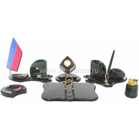Настольный набор из обсидиана MN21