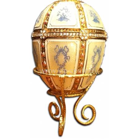 Яйцо "10 панелей с лебедем" FABERGE 76W