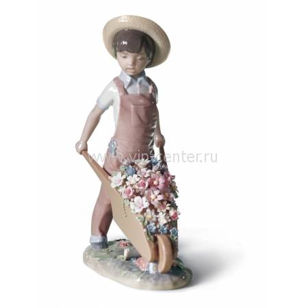 Статуэтка "Тележка с цветами" Lladro 01001283