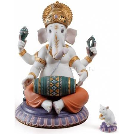 Статуэтка "Ганеша с барабаном" Lladro 01007184