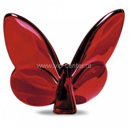 Статуэтка "Бабочка красная зеркальная" "Papillon" Baccarat 2807191