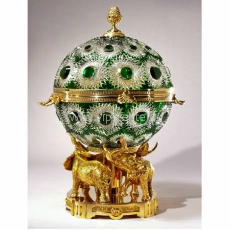 Глобус бар для водки "Султан" FABERGE 100-PL200-Tsavorite