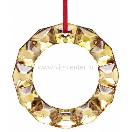 Рождественский венок золотой "Noel" Baccarat 2814062