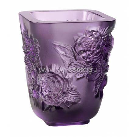 Ваза для цветов "Pivoines" фиолетовая Lalique 10708600