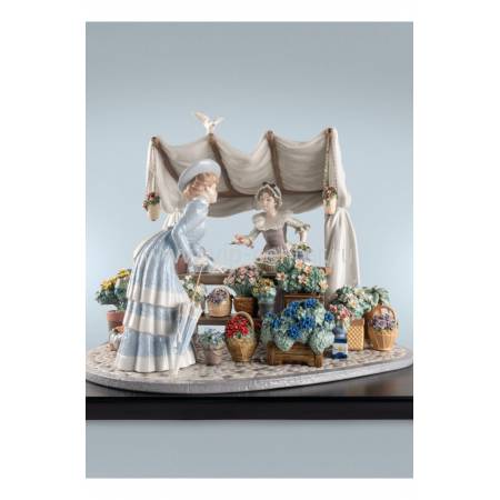 Статуэтка "Цветочный рынок" Lladro (Лимитированная серия 750 экз.) 01002023