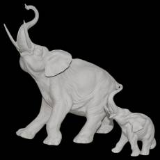 Статуэтки "Слониха со слонёнком" Porcellane Principe 852/PP