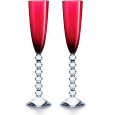 Набор из 2-х красных бокалов для шампанского "VEGA" Baccarat 2811806