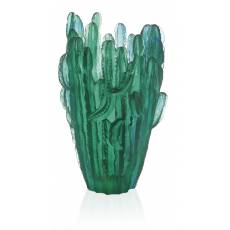 Ваза для цветов "Кактус" Jardin de Cactus зеленая (h=41) Daum 05673