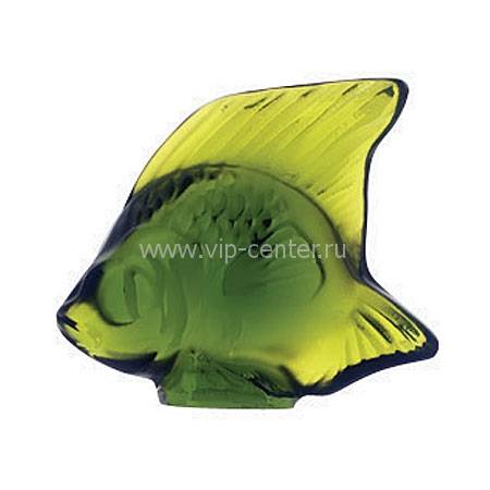 Статуэтка "Рыбка" желто-зеленая Lalique 3000900