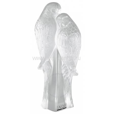 Статуэтка "Два попугая" прозрачная Lalique 1211900
