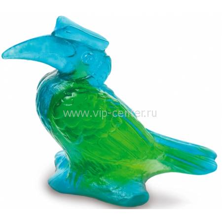 Cкульптура "Калао" сине-зелёная "Calao" Daum 05362/С