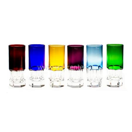 Набор из 6-ти разноцветных рюмок для водки "Ice Shot" Tsar FABERGE 521666