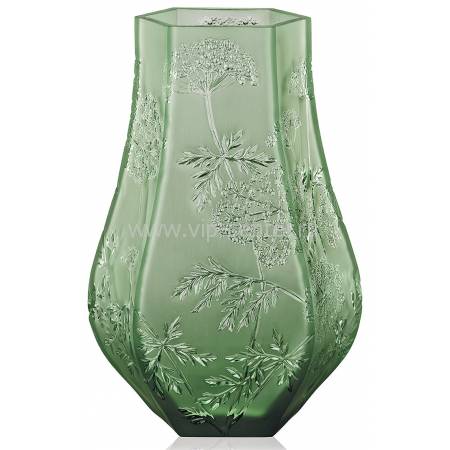 Ваза для цветов зелёная "Ombelles" Lalique 10550600