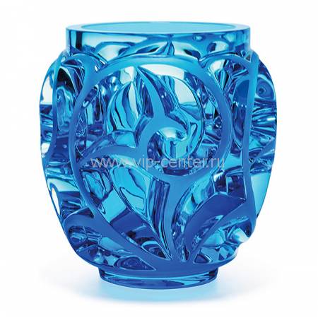 Ваза для цветов голубая "Tourbillons" Lalique 10410600
