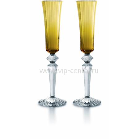 Набор из 2-х жёлтых бокалов для шампанского "Mille Nuits" Baccarat 2811584