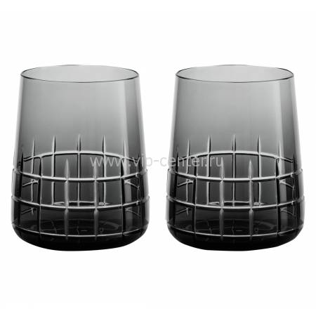 Набор из 2-х серых стаканов для воды "Graphik" (h=10) Christofle 07946050