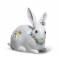 Статуэтка "Внимательный кролик с цветами" Lladro 01006098