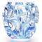 Ваза для цветов прозрачная с голубой патиной (малая) "Tourbillons" Lalique 10442100