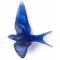 Настенная статуэтка Ласточка "Hirondelles" синяя Lalique 10624900